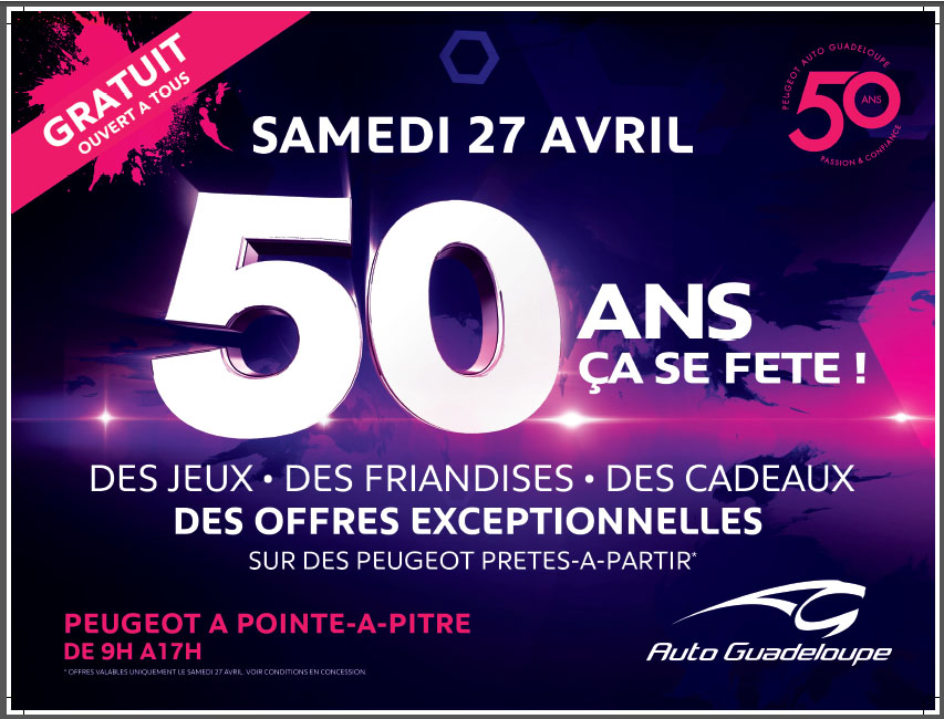 Auto Guadeloupe 50 ans