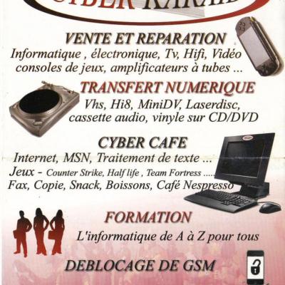 Cyber Karaib Transferts numériques K7 VHS ou super 8 sur CD